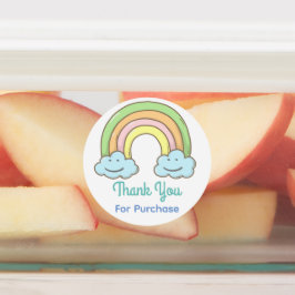 虹の笑顔の雲ありがとう ラベル