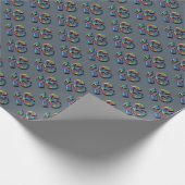 虹の第16菓子16の第16記念日 ラッピングペーパー (角)