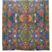 虹の粘土の網 シャワーカーテン (正面)