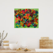 虹の粘土の花 ポスター (キッチン)