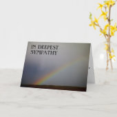 「虹の約束」同情カード カード (黄色い花)