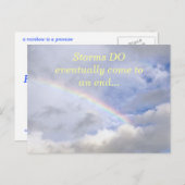 虹の約束/嵐が終わる（写真） ポストカード (正面/裏面)