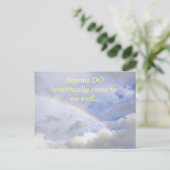 虹の約束/嵐が終わる（写真） ポストカード (スタンド正面)