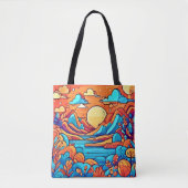 虹の素晴らし漫画林 トートバッグ (正面)