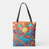 虹の素晴らし漫画林 トートバッグ (裏面)