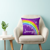 虹の紫色の女の子の一流のジェニーのクッションの枕 クッション (椅子)