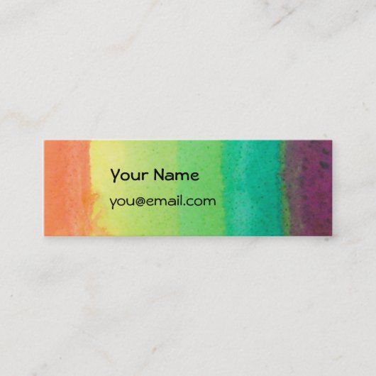 虹の細いカード コーリングカード (正面)