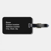 虹の細い縦縞のゲイプライドの荷物のラベル ラゲッジタグ (裏面横)