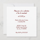 虹の終わり 招待状 (裏面)