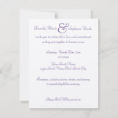 虹の結婚式の渦巻 招待状 (裏面)