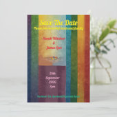 虹の結婚式招待状 招待状 (スタンド正面)