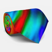 虹の絞り染めのカスタムなサテンのネクタイ ネクタイ (ロール)