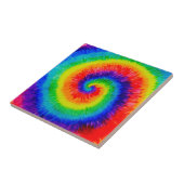 虹の絞り染めアルコールインク タイル (側面)