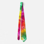 虹の絞り染め ネクタイ (裏面)