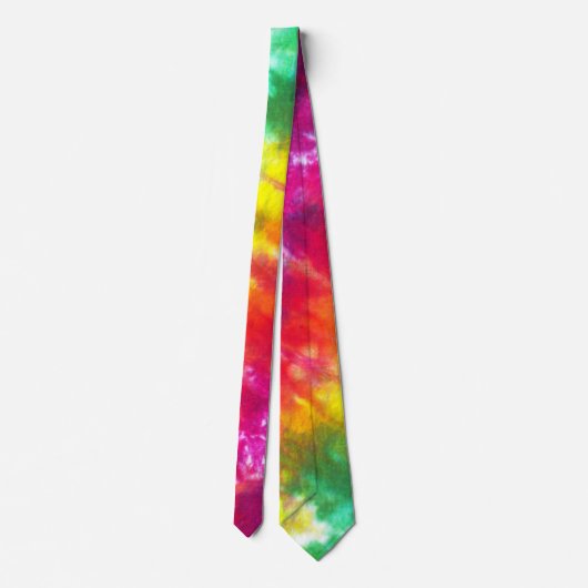 虹の絞り染め ネクタイ (裏面)