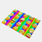 虹の絵文字ドアマットdoormat ドアマット (アングル)