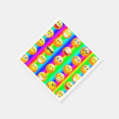 虹の絵文字ナプキン スタンダードカクテルナプキン (角)