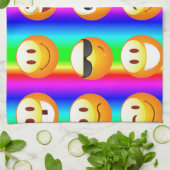 虹の絵文字 キッチンタオル (折り畳み)