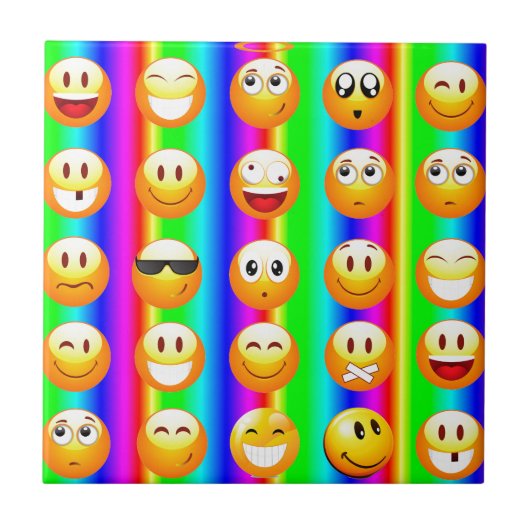 虹の絵文字 タイル (正面)