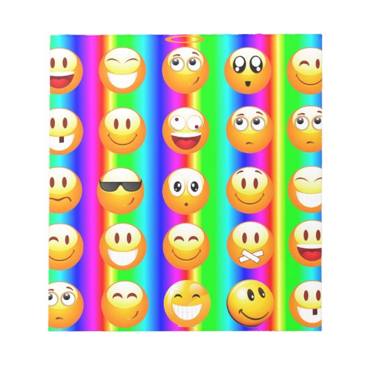 虹の絵文字 ノートパッド (正面)