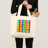 虹の絵文字 ラージトートバッグ (正面(商品))