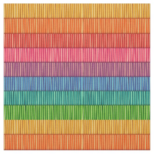 虹の縞模様 ファブリック (クローズアップ)