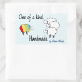 虹の羊のステッカーの一種 長方形シール (バッグ)