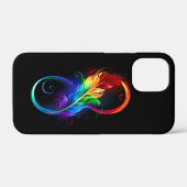 虹の羽根とインフィニティ・シンボル Case-Mate iPhoneケース (裏面 (横))