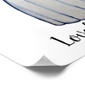 虹の翼の水彩天使読の本 ポスター (角)