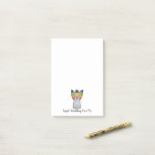 虹の翼の水彩天使読の本 ポストイット (デスク上)