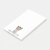 虹の翼の水彩天使読の本 ポストイット (アングル)