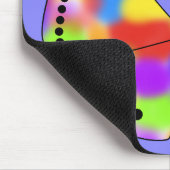 虹の翼を持つ大きな美しい蝶 マウスパッド (コーナー)