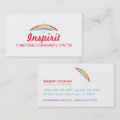 虹の翼を持つ鳩 名刺 (正面/裏面)