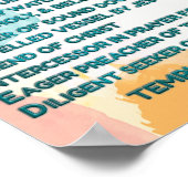 虹の聖書の肯定w_聖なる書物、 経典4 ポスター (角)