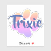 虹の肉球カスタムステッカー シール (シート)