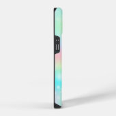 虹の背景の魔法のユニコーン パンダ iPhoneケース (右側面)