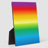 虹の背景カラフル フォトプラーク (側面)