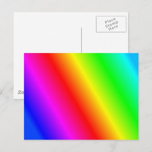 虹の背景 ポストカード (正面/裏面)