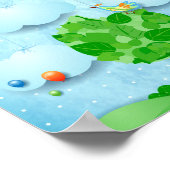 虹の色と木 ポスター (角)