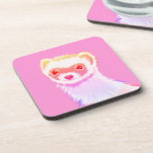 虹の色のサッシフェレット コースター (左側)