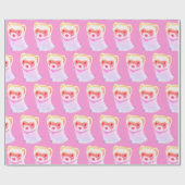 虹の色のサッシフェレット ラッピングペーパー (フラット)