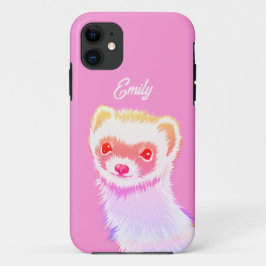 虹の色のサッシフェレット iPhone 11 ケース