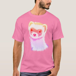 虹の色のサッシフェレット Tシャツ