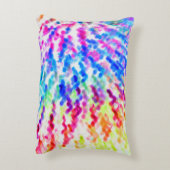 虹の色のスプラッシュ水のようなパターン アクセントクッション (裏面(縦))
