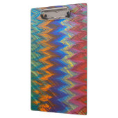 虹の色のモダンマーリングVertigoパターン クリップボード (左)