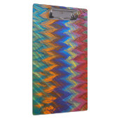 虹の色のモダンマーリングVertigoパターン クリップボード (右)