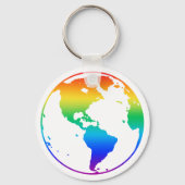 虹の色の惑星地球 キーホルダー (裏面)