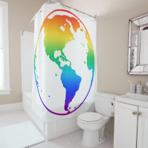 虹の色の惑星地球