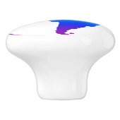 虹の色の惑星地球 セラミックノブ (側面)