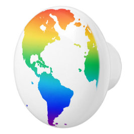 虹の色の惑星地球 セラミックノブ